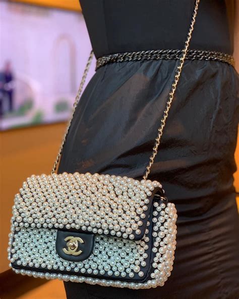 pearl chanel flap bag